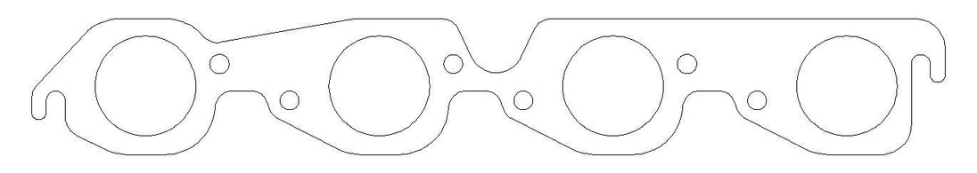 MLS Exhaust Gasket Set BBC w/2.000 Round Port