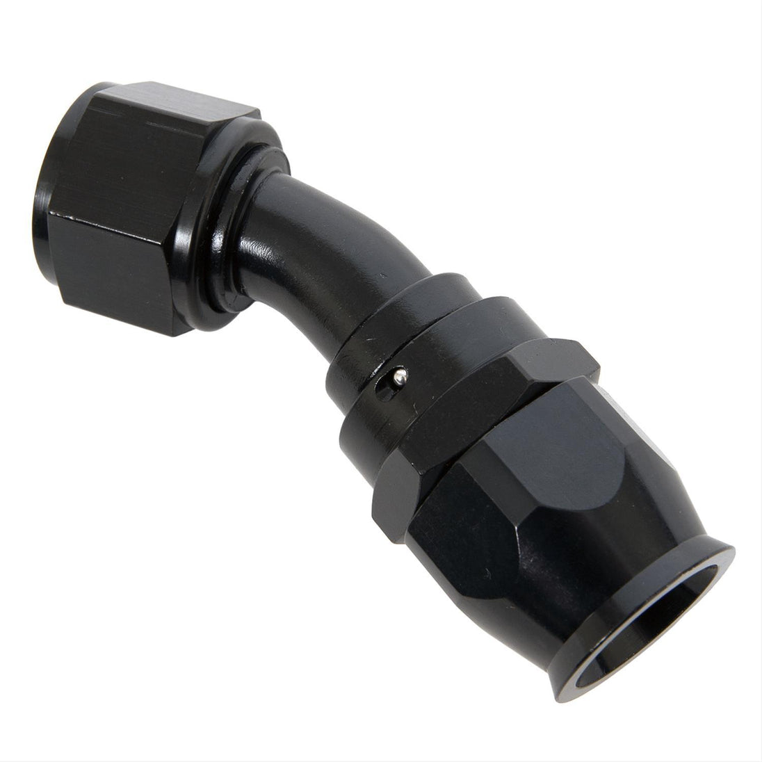 Hose Fitting #12 30 Deg PTFE Black