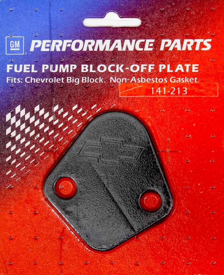 BBC Fuel Pump Block-Off Plate Black Crinkle