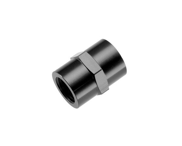 1/4in NPT Female Pipe Coupler Black