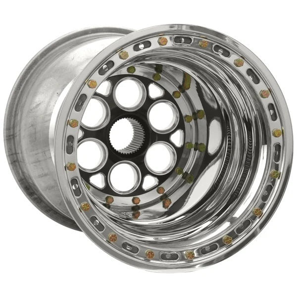 15x17 Blk Magnum Sprint Wheel 7in BS DB